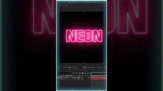 How to create a Neon text animation in after effects using saber