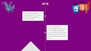 Animated vertical timeline css | Pure Css Animation Effects By Amazing Techno Tutorials