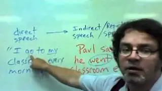 reported speech or indirect speech