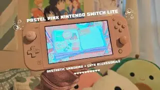 🌸a custom pastel pink switch lite in 2023 | aesthetic unboxing ft. Geekshare