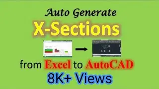 Draw road cross section from Excel to AutoCAD
