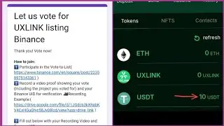 FREE $10 😍 Binance Square UXLINK Listing Voting Event Participate Full Step By Step Guide Hindi 🔥