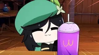 Venti tries the Grimace Shake! :D - Genshin impact animation