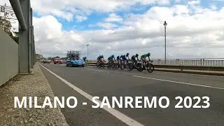 Milano-Sanremo 2023: passaggio da Borgio Verezzi (ActionCam APEMAN A77)
