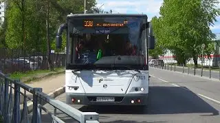 Автобус ЛиАЗ-5250 "Voyage" с маршрутом №338 "Метро Щёлковская - Станция Железнодорожная"