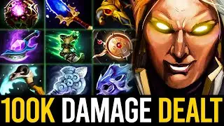 MAX LEVEL 30 INVOKER EPIC 100K DAMAGE DEALT GAME | Dota 2 Invoker