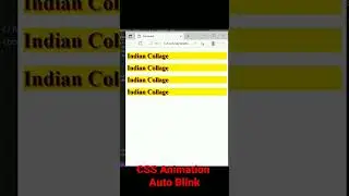 CSS Animation | Blink Animation CSS | How Do You Add Animation To Text In CSS