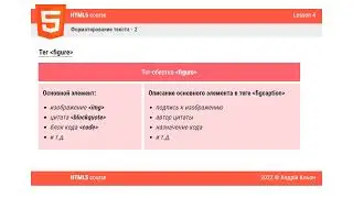 Урок #04 - Теги форматирования текста-2 HTML для начинающих Курсы программирования для новичков