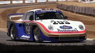 1986 Porsche 961: the only Porsche 959 track race car ever built! - Turbo Sounds & Driving Scenes