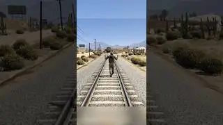 I tried to stop the train and survived #gta #gta5 #gtaonline #gtav