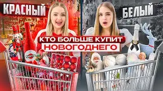 Кто Купит Больше НОВОГОДНИХ Товаров СВОЕГО ЦВЕТА Получит 100.000 💰КРАСНЫЙ vs БЕЛЫЙ