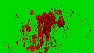 50 Blood Green Screen Effects ~ FREE ~ VidiotsChannel.com