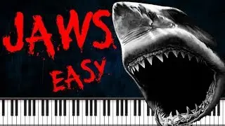 Jaws theme - Easy version | Piano Tutorial