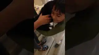 Mom and dad surprise daughter and son with new puppy 