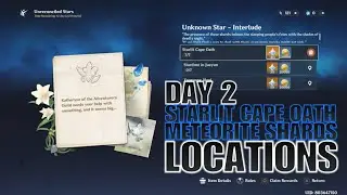 Genshin Impact Starlit Cape Oath Meteorite Shards Locations DAY 2