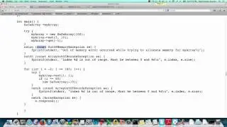 ExceptionHandlingC++SafeArrayExample