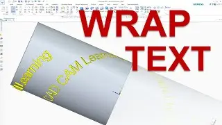 Solid Edge Tutorials #50 | How To Use Wrap Text - Extrude/Cutout