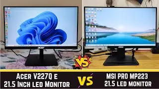 MSI PRO MP223 vs Acer V227Q E 21.5 Inch Full HD IPS Led Monitor Comparison | number of port, speaker