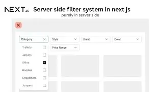 Optimizing Next.js: Implementing a Checkbox Filter System with Server Components SEO friendl