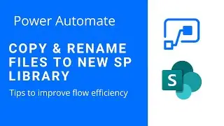 PowerAutomate - Copy & Rename Files to new SharePoint library
