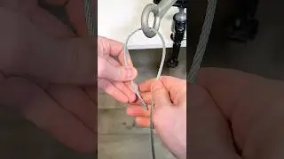 How to fast and securely tie a steel cable! 