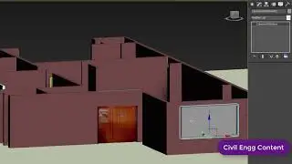 Designing Roof and Applying Material in 3D Max Part H | 1 Kanal House| Civil Engineering Content |