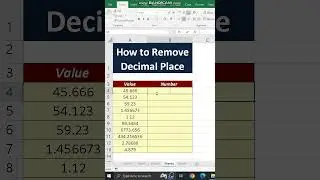 Remove Decimal from Number 