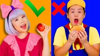 🍅Healthy Food vs Junk Food 🍔 & A Healthy Meal Song + MORE | Kids Funny Songs
