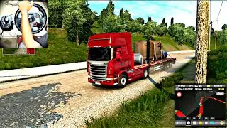 Euro Truck simulator 2 | Prague | Huge Trailer Delivery 