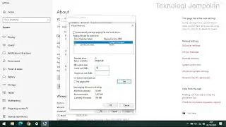 Cara Setting Virtual Memory di Windows 10