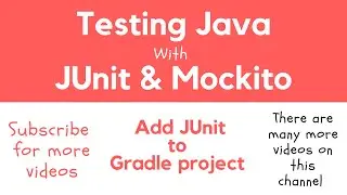 Add JUnit To Java Gradle Project