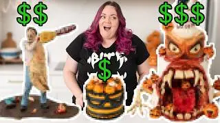 I Paid 3 Bakeries $1,500 to make insane Halloween Cakes!