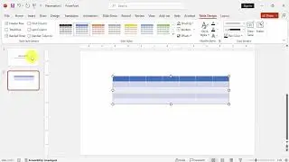 How to change the bottom table border thickness in PowerPoint mac