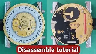 How to service ETA movement 255.441 | Disassemble tutorial