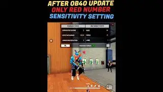 After update free Fire Best Headshot Sensetivity Setting 🔥 New Headshot Sensitivity Setting #shorts