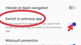 mobile setting switch to previous app ke ko on kaise  kare OnePlus 10R 150W , mobile setting OnePlus