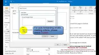 How to auto forward email messages in Outlook