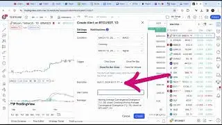How To Setup MACD Crossover Alert On TradingView For Bitcoin/Stocks