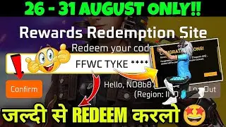 FREE FIRE REDEEM CODE TODAY 28 AUGUST | FF REWARDS REDEEM CODE | FF REDEEM CODE TODAY 28 AUGUST