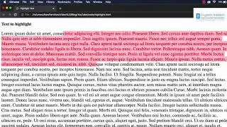 How to Highlight Selected Text Easily? jQuery addClass and CSS ::selection