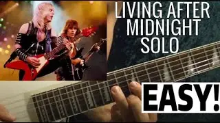 Living After Midnight Solo - Judas Priest - EASY Guitar Lesson