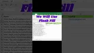 Excel Flash Fill - Full Name - Excel Tips & Tricks