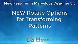 Marvelous Designer 5.5 Tutorial: New Rotate Pattern Features