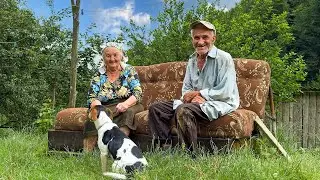 Secret of the happy old age of an elderly couple in a mountain village far from civilization