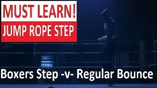 How to do the Basic Boxers Skip Jump Rope move: Boxers Step versus Regular Bounce