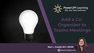 TIP!Tuesday - Adding an Co-Organizer to a Teams Meeting
