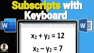How to Type Subscript with Keyboard \\ Type All Subscripts Characters on Keyboard - Full Guide