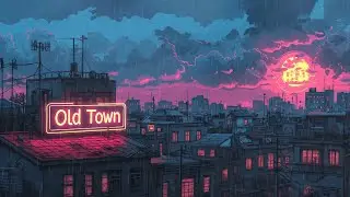 1980s & 90s Lofi Hip Hop Beats 🌅 Nostalgic Beautiful Japanese Town Ambience 🌌 Lofi Rain Playlist
