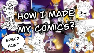 How I made my comics with Sonic and Blaze | Speedpaint
