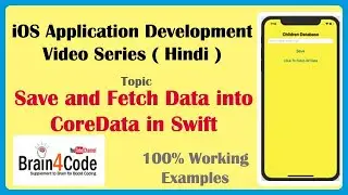 How to Save and Fetch Data From CoreData in Swift 5 XCode | Hindi | Easiest Way